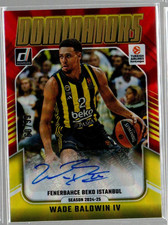 2024-25 Donruss Turkish Air EuroL Dominators Holo Red Laser Wade Baldwin Auto/99