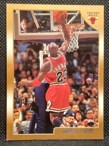 Michael Jordan 1998-99 Topps Card #77 Chicago Bulls Trading Card