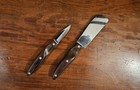 Vintage Cutco 1768 2pc Cheese & Paring Knife Set Full Tang Wood Handles 5in — photo 5