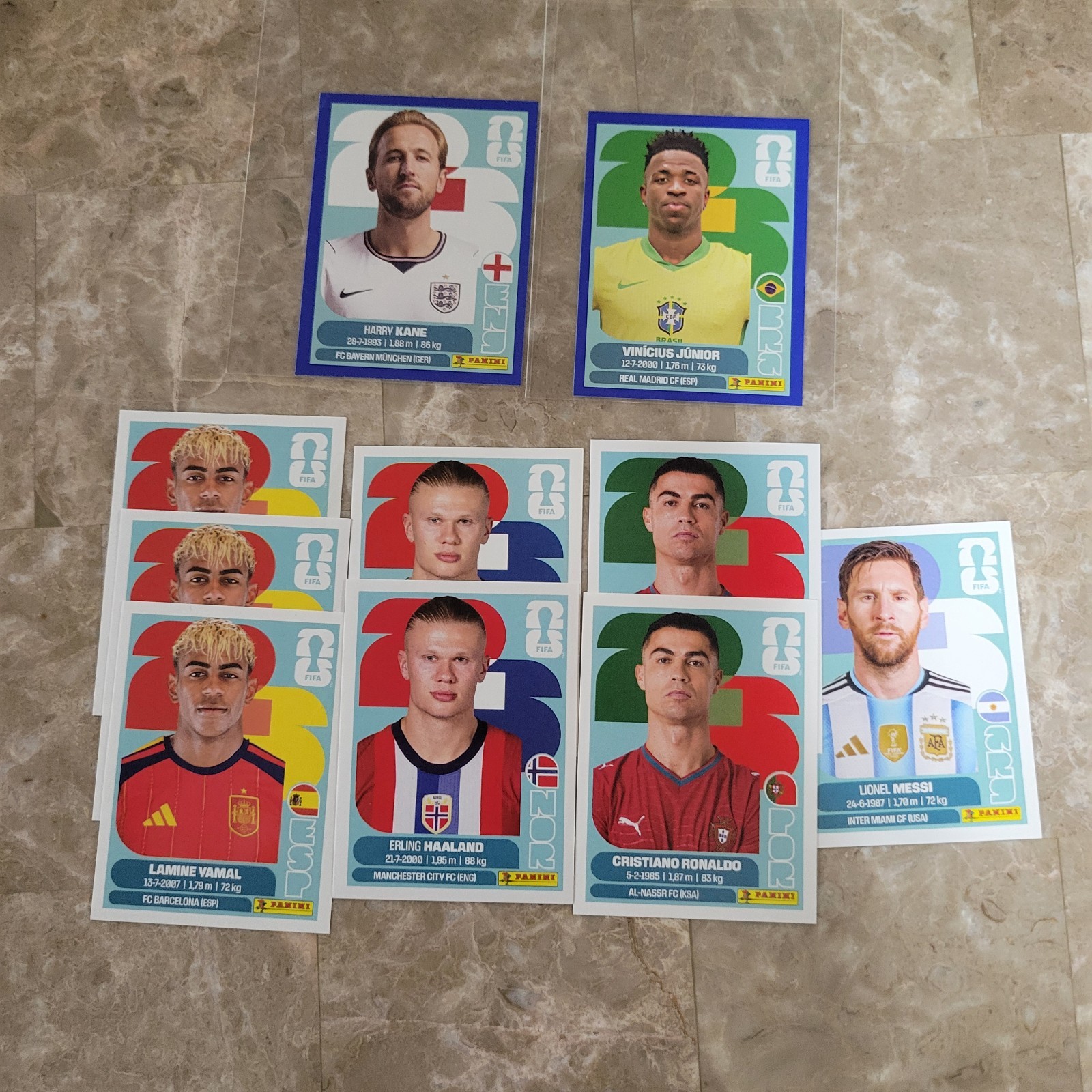 Panini Fifa World Cup 2026 Stickers Rare U Pick Kane Messi Ronaldo Haaland Yamal