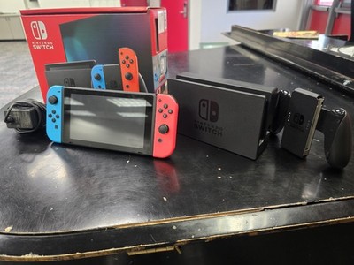 Nintendo Switch Neon Red/Blue CIB w/ all cables & accessories