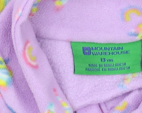 Mountain Warehouse Mädchen Einhorn Fleece Pullover - Lila Größe 13 - Bild 3 von 12