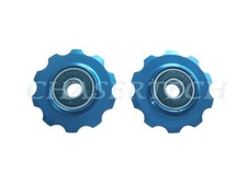 MTB Road Bike Rear Derailleur Jockey Wheel Pulley 10T Blue