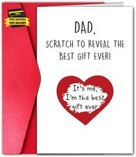 Card for Father, Birthday Card for Dad, Fathers Day Card from Son Daughter, Funn