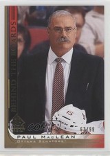 2020-21 Upper Deck SP Signature Edition Legends Gold Foil 63/99 Paul MacLean q2l