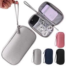 Universal Cable Organizer Electronics Accessories Bag for Charger Phone Grey