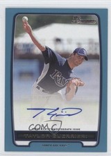 2012 Bowman Retail Prospect Auto Blue 448/500 Taylor Guerrieri #BPA-TG Auto 2u3
