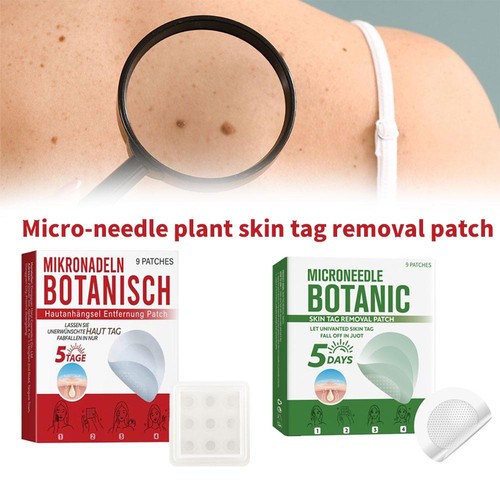 Microneedles Botanical Skin Tag Removal Patch - Quick Acting - 9pcs/Box - Picture 2 of 23