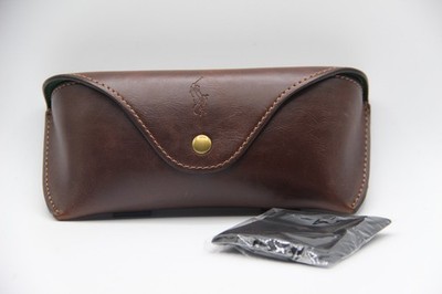 RALPH LAUREN BROWN BUTTON LEATHER AUTHENTIC EYEGLASSES SUNGLASSES