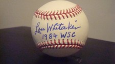 Lou Whitaker AUTOGRAPHED OFFICIAL MAJOR LEAGUE BALL SIGNED DETROIT 1984 WSC JSA