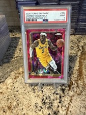 2025-26 Topps Chrome Sapphire Jarred Vanderbilt Padparadscha #1/1 PSA 9