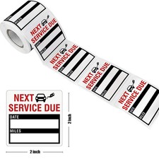 300/150 pcs Oil Change Service Reminder Stickers Clear Window Lite Sticker Pack