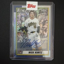 2025 Topps Update Series - 1990 Topps Chrome Silver Pack Nick Kurtz Auto /199 RC