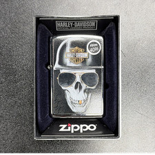 Harley-Davidson Zippo Official Licensed Lighter Skull Sunglasses Design In Box