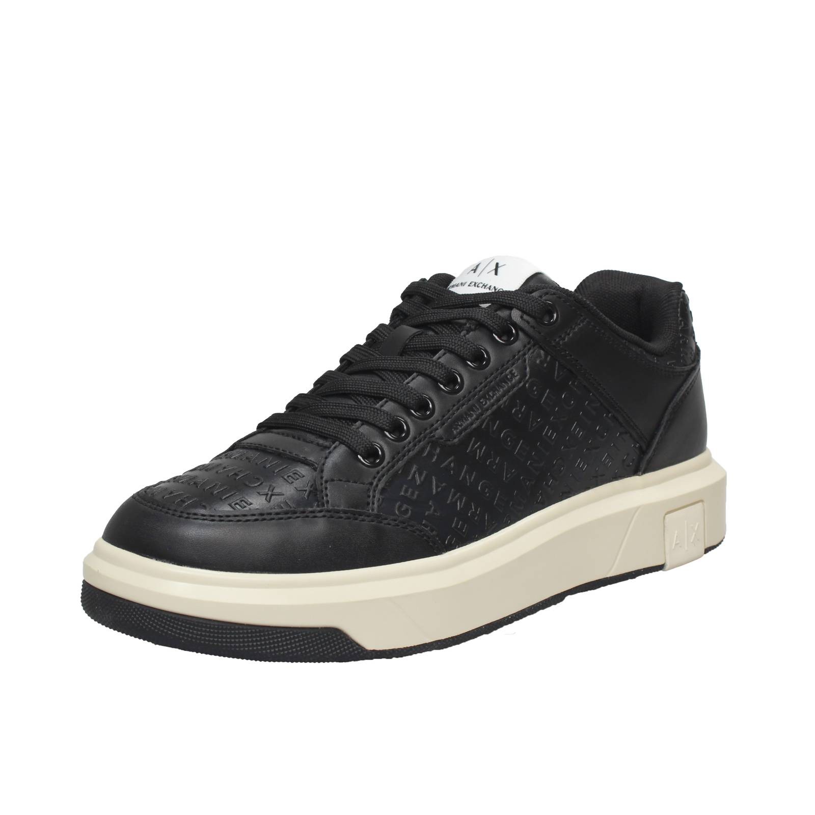 Armani Exchange Oversize Sneaker Leder schwarz - Gre 44 10 US Herrenschuhe 26890₽