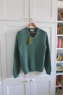 Gucci GG V-Ausschnitt Wollpullover, passt klein/mittel - brandneu mit Etikett, uvp £ 750