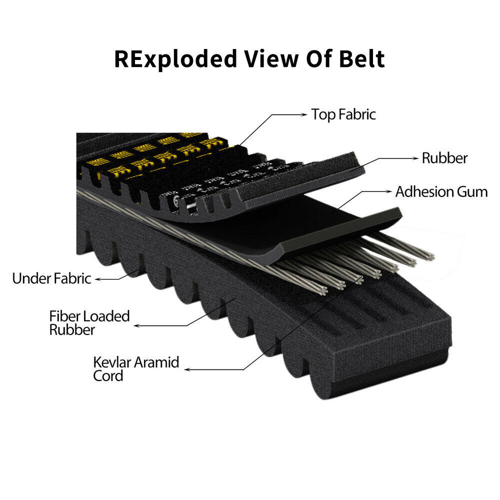 Silscvtt Drive Belt Replacement For Polaris Sportsman 500 4x4 HO 2003 - Foto 9