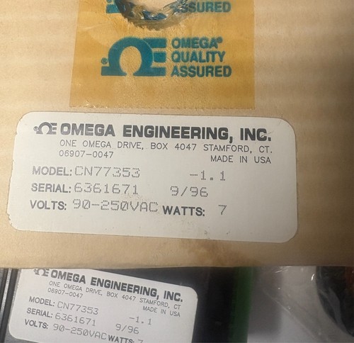 CN77353 Omega Engineering Inc Temperaturregler CN 77 353 unbenutzt Überschuss - Bild 2 von 4