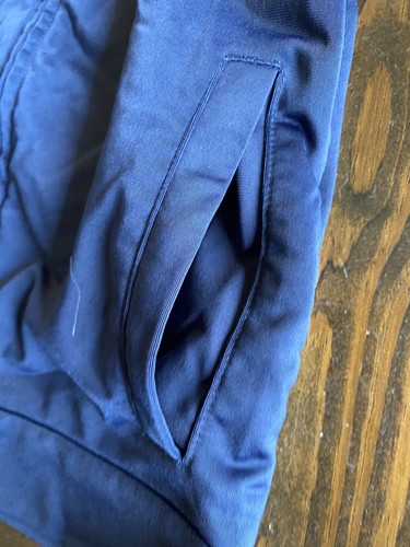 Adidas Boys Sz 7 Full Zip Long Sleeve Track Jacket Blue Gray Red Colorblock - Picture 2 of 6