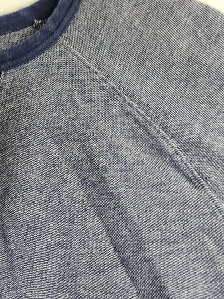 Sudadera pulóver de algodón azul manga larga Merona para hombre talla 2XL Foto 4 de 4