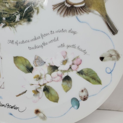 Vintage 1995 Marjolein Bastin Collectors Plate Building A Nest Bird Lovers USA - Picture 8 of 12