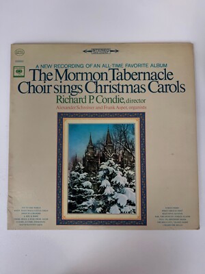 The Mormon Tabernacle Choir Sings Christmas Carols LP Condie Columbia 6777 VG+