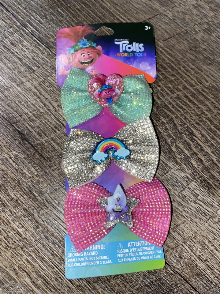 Trolls World Tour 发弓,彩虹,粉红色,蓝色罂粟生日圣诞节 — 第 2/4 张图片