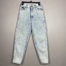 Vintage Lee Jeans SZ 11 Med Acid Wash High Rise Mom Jeans USA 27x28 