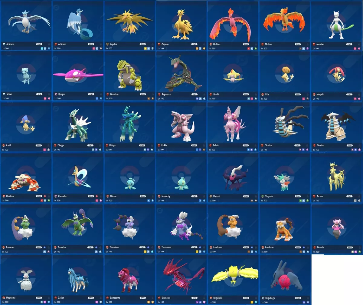 Every SHINY 6IV XXXL EV Trained Legendary All Ribbons Pokemon