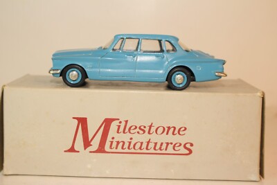 Milestone Miniatures 1960 Chrysler Valiant 4 Door Sedan, Blue