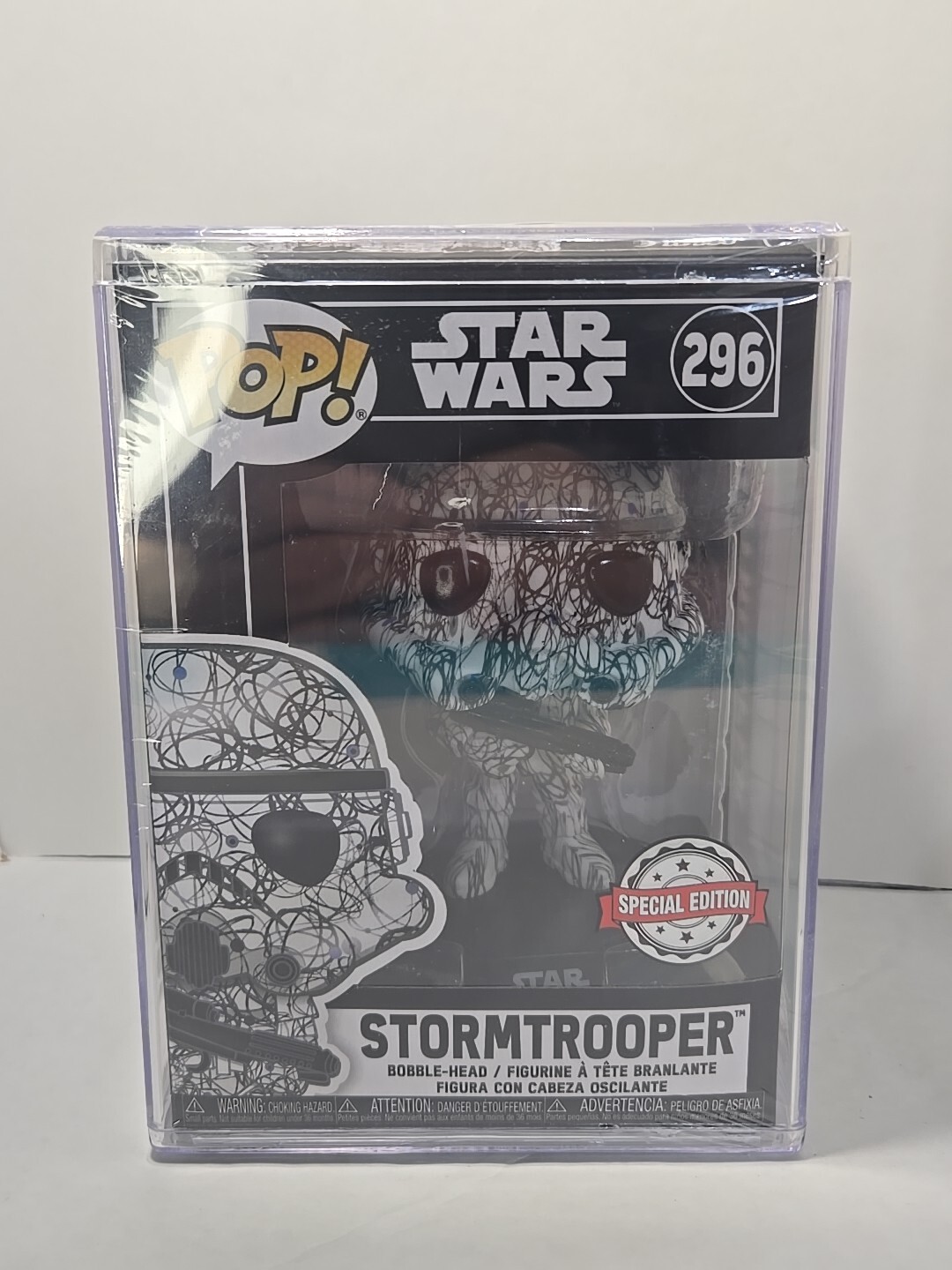 Funko Pop! スターウォーズ Futura Stormtrooper #296 スペシャルエディション ハードスタック付き