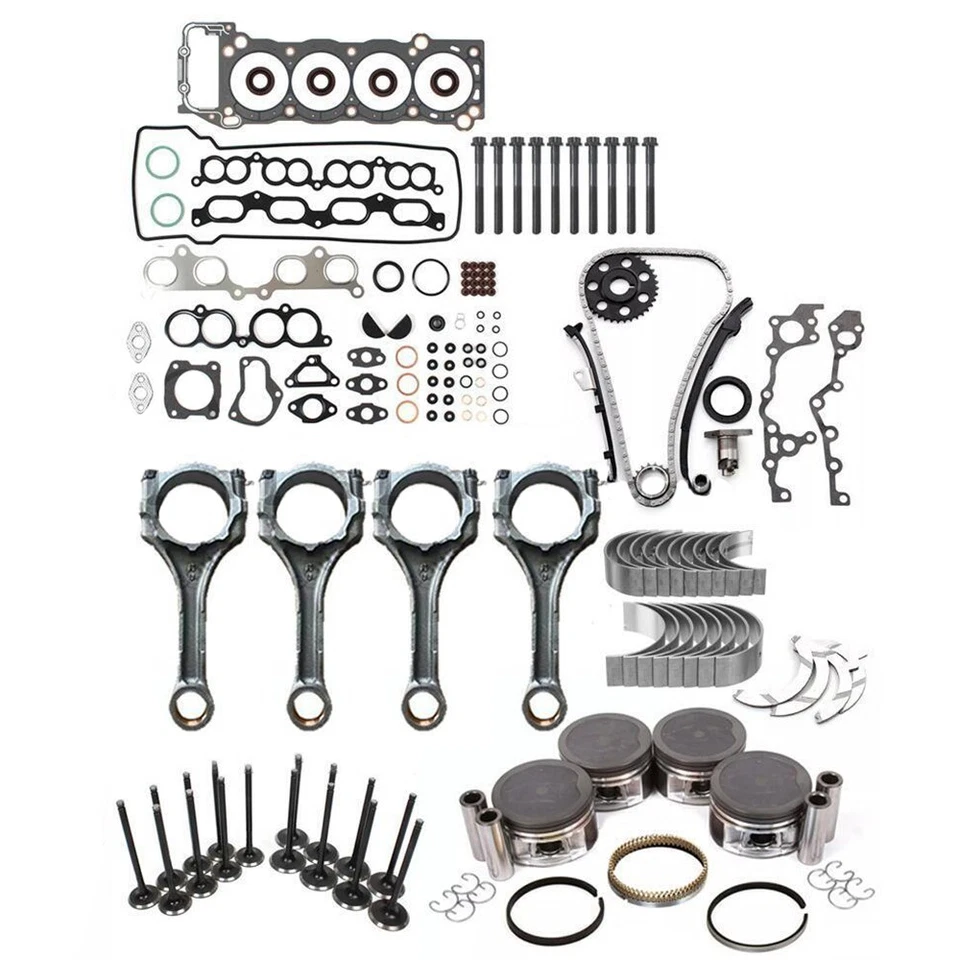 For 1995-04 Toyota Tacoma 2.4L 2RZFE Engine Rebuild Overhaul Kit Rods Timing - Image 2 of 4