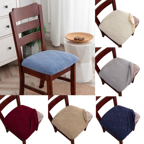 2/4 piezas Fundas de silla Jacquard elásticas Cubierta de asiento de comedor Funda protectora - Imagen 1 de 30