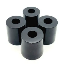 1.25" x 1.25" Round Rubber Feet Bumpers Spacer Foot Equipment Machine Stands Amp