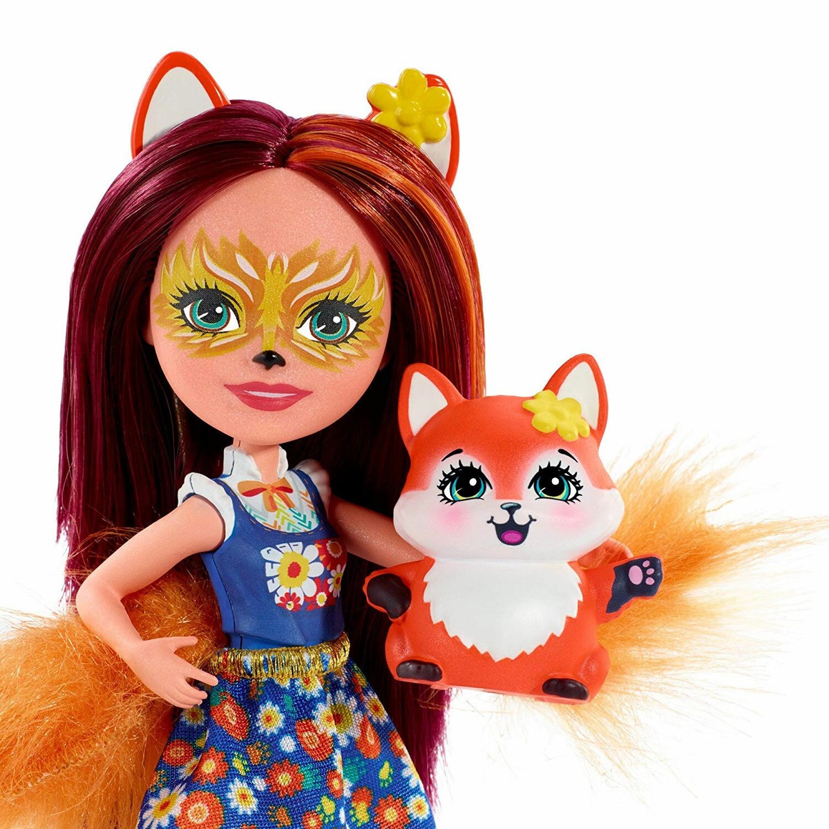 Enchantimals Felicity Fox Huggable Cuties Doll With Flick Fox Figure - 12 Inch Plush Doll - View #5