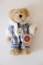 Boyds Plush  TJs Best Dressed FLURRY B. BUNDLEUP 8" Bear In Blue Snowsuit 913931