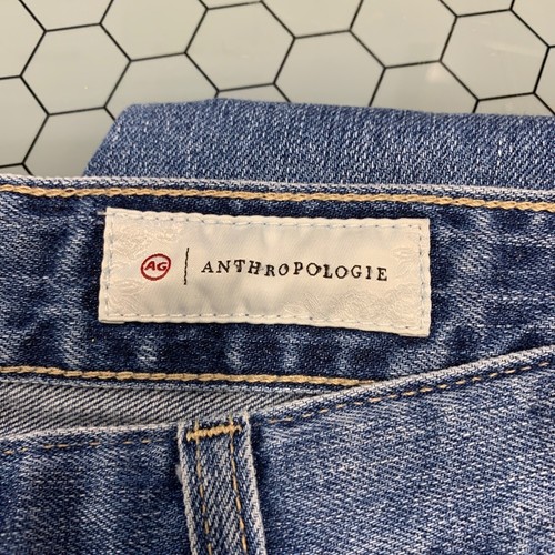 AG X Anthropologie Nolan Ankle Jeans Damen 30R Relaxed Slim Ankle Distressed - Bild 12 von 12