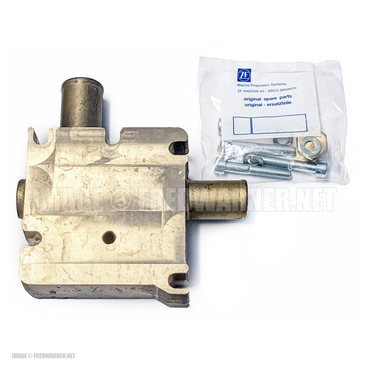 ZF 3320107001 Side-Mount Oil Cooler for 30M Marine Transmission | eBay