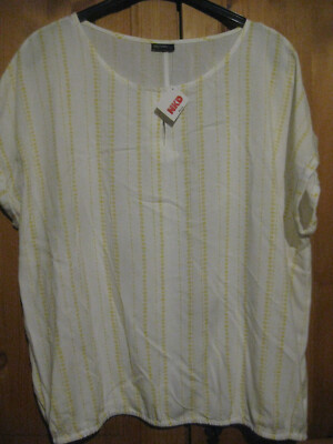 Laura Torelli ladies shirt/tunic size XL + cute white/patterned new top