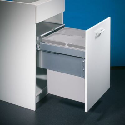 Cox  Base 460 S/450-2, waste collector for front pull-outs, light grey, H 460 mm