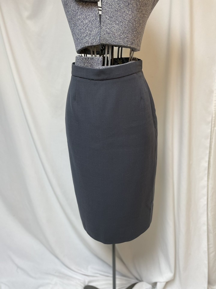 J Crew Skirt Suit Size Petite 2P Skirt 4P Jacket 26 X 23.5 Two Piece