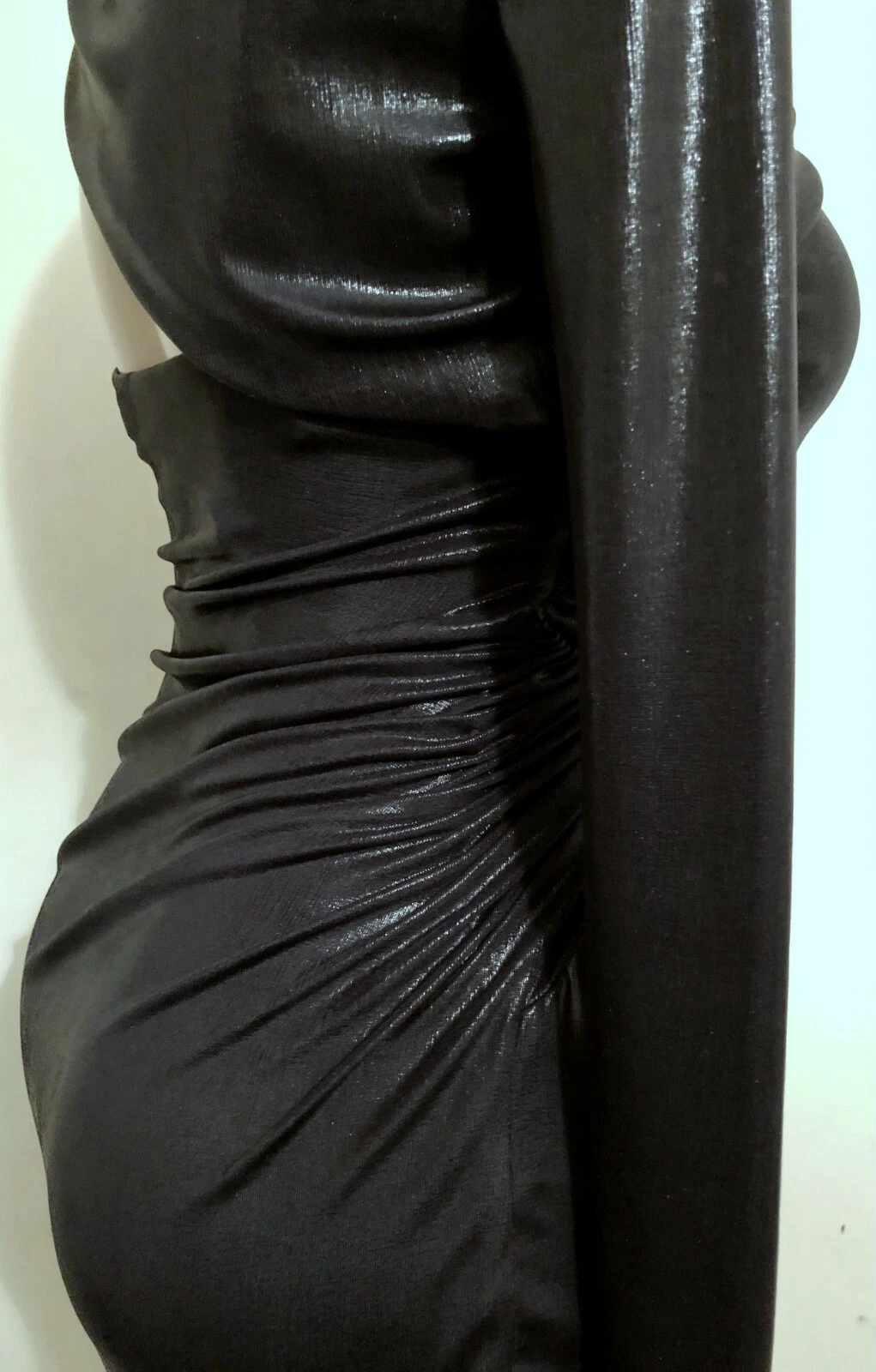 Abito Versace Spilla Maglia Liquida Dettaglio ""Vunk"" Italia 42 NUOVO