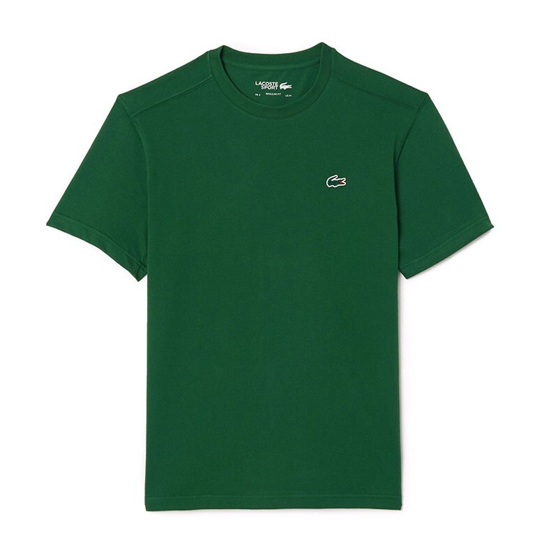 Базовые футболки Lacoste, мужская спортивная одежда, повседневная футболка, зеленый NWT TH761855G132