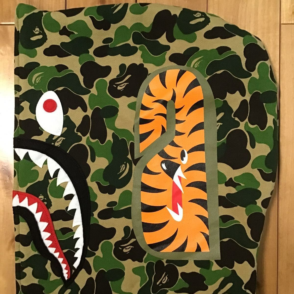 2XL BAPE ABC camo green shark full zip hoodie A Bathing Ape Size
