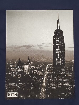 Size XL- Kith City Lights Vintage Tee Nocturnal Blue