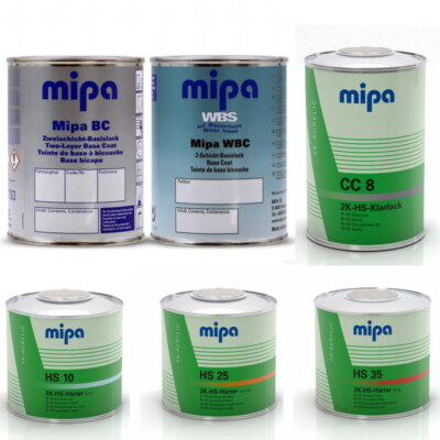 Mipa Basislack (Wunschfarbe) m./o. CC8 2K-HS-Klarlack
