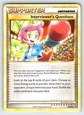Interviewer's Questions 77/95 2010 Unleashed Set Pokemon Card Trainer - Lp
