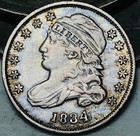 1834 Capped Bust Dime 10C High Grade Choice 90% Silver Us Type Coin Cc25843