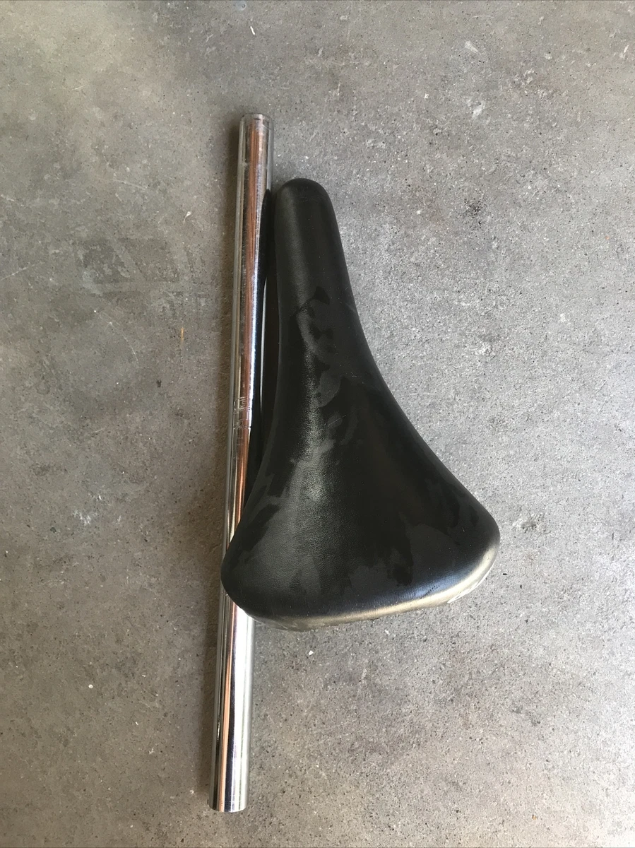 Selle De Vélo Vintage GT - Style Rétro, Noir, Synthétique, Compatible VTT/BMX/route, Occasion