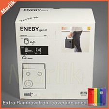 Ikea Eneby Gen 2 Bluetooth Speaker 8x8" Black W/ Blue Front + Extra Front Cover